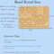 Bamboo Beading Board with Zipper Storage Case, Imperial Measurements Marked Wood Bead Design Board for Bracelet, Necklace, Bead Mat for Jewelry Making Tray, 15.35 * 11.42 * 0.39"